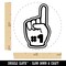 Foam Finger Sports Number One Fan Rubber Stamp for Stamping Crafting Planners